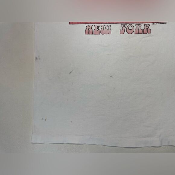 VINTAGE Harlem New York NYC Graphic T-shirt Men XL White 90s Single Stitch - Picture 3 of 11